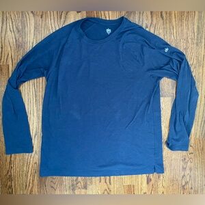 Alo Navy Blue Long Sleeve Shirt Size XL